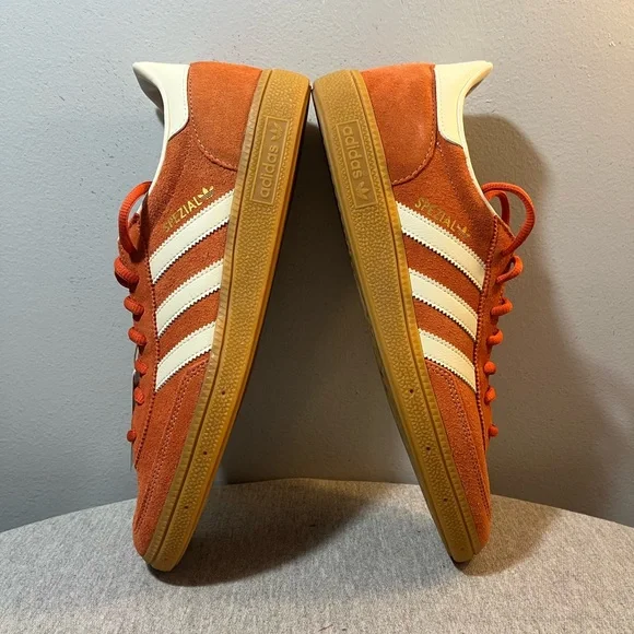 Adidas Handball Spezial Red Orange Gum Athletic Men's Shoe Size 11 IG6191 - Picture 7 of 11